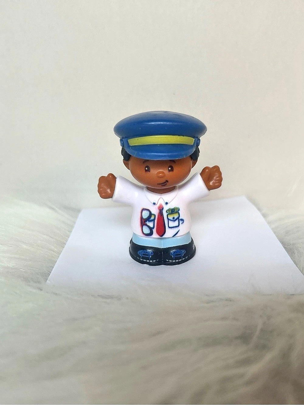 Little People Figure Blue & White
